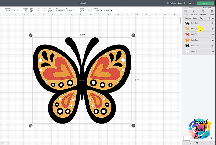 Download How To Make A Layered Butterfly With Cardstock Special Heart Studio