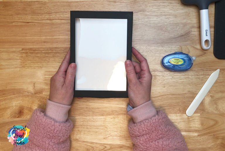 How To Make A Cardstock Shadow Box Frame Special Heart Studio