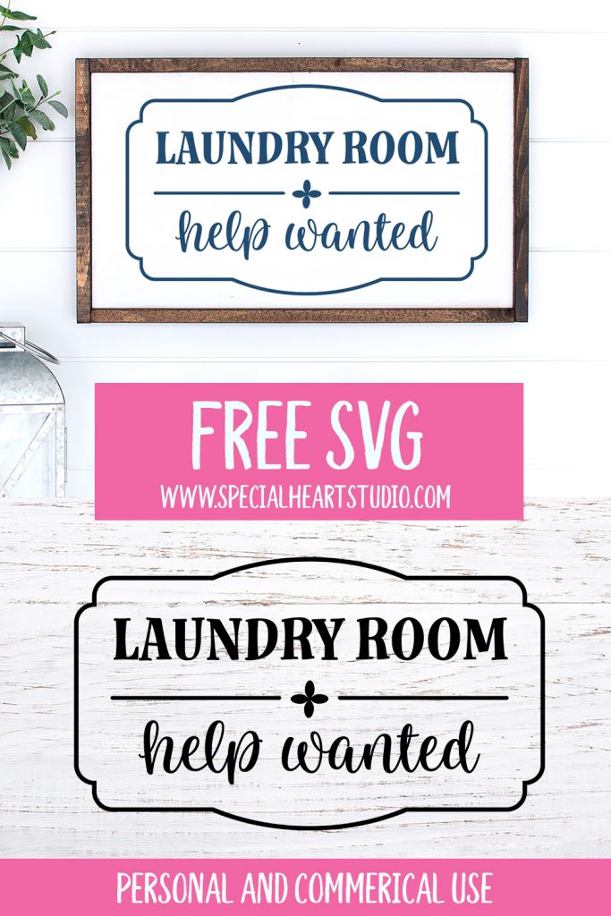 Laundry Room Help Wanted Wood framed sign