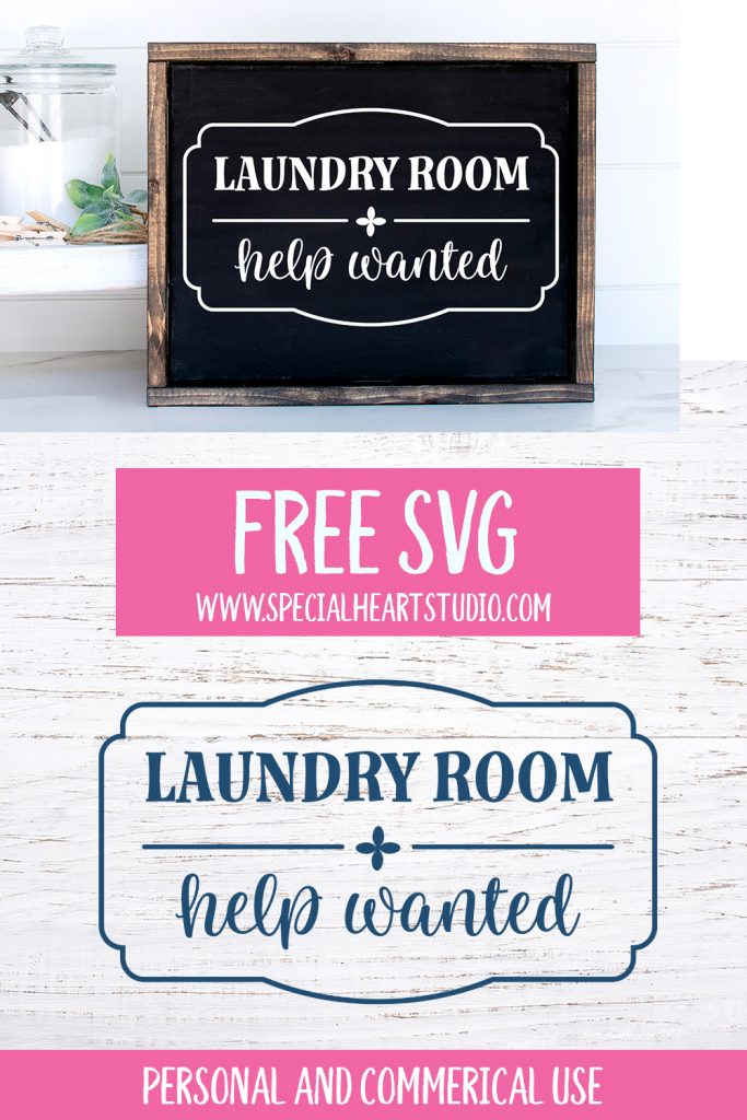 Download Free Svg Cut File Laundry Room Special Heart Studio