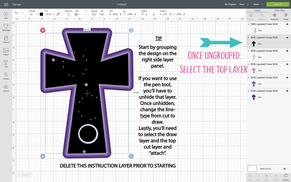 Download FREE LAYERED CROSS SVG - Special Heart Studio - Cut files ...