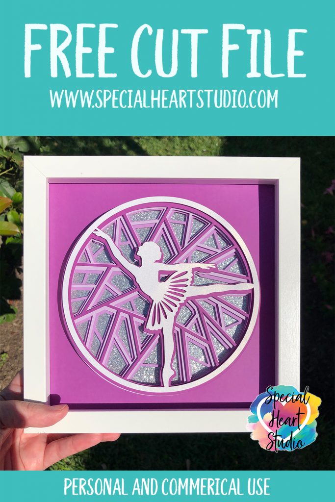 Download Layered Ballerina Mandala Free Cut File Special Heart Studio