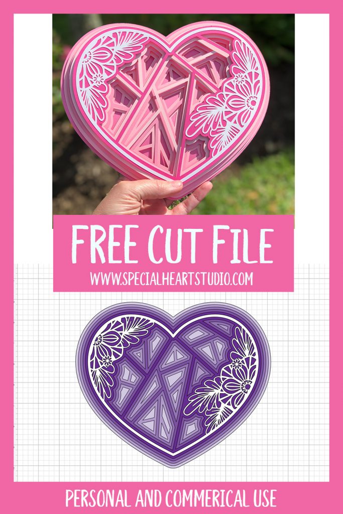 Free Layered Valentine's SVG Cut Files - Special Heart Studio