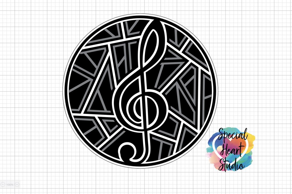 Download LAYERED TREBLE CLEF MANDALA FREE CUT FILE - SPECIAL HEART ...