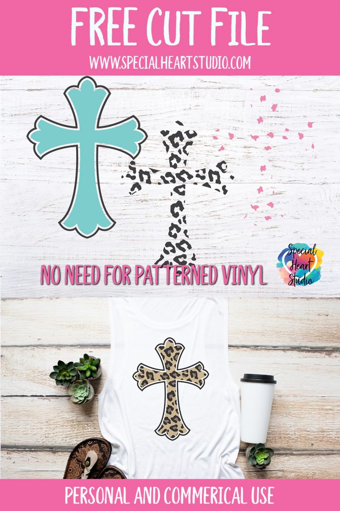 Cheetah Print Cross Design | Postcard