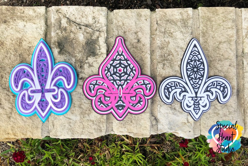 Download Fleur De Lis Free Layered Mandala Cut File Special Heart Studio