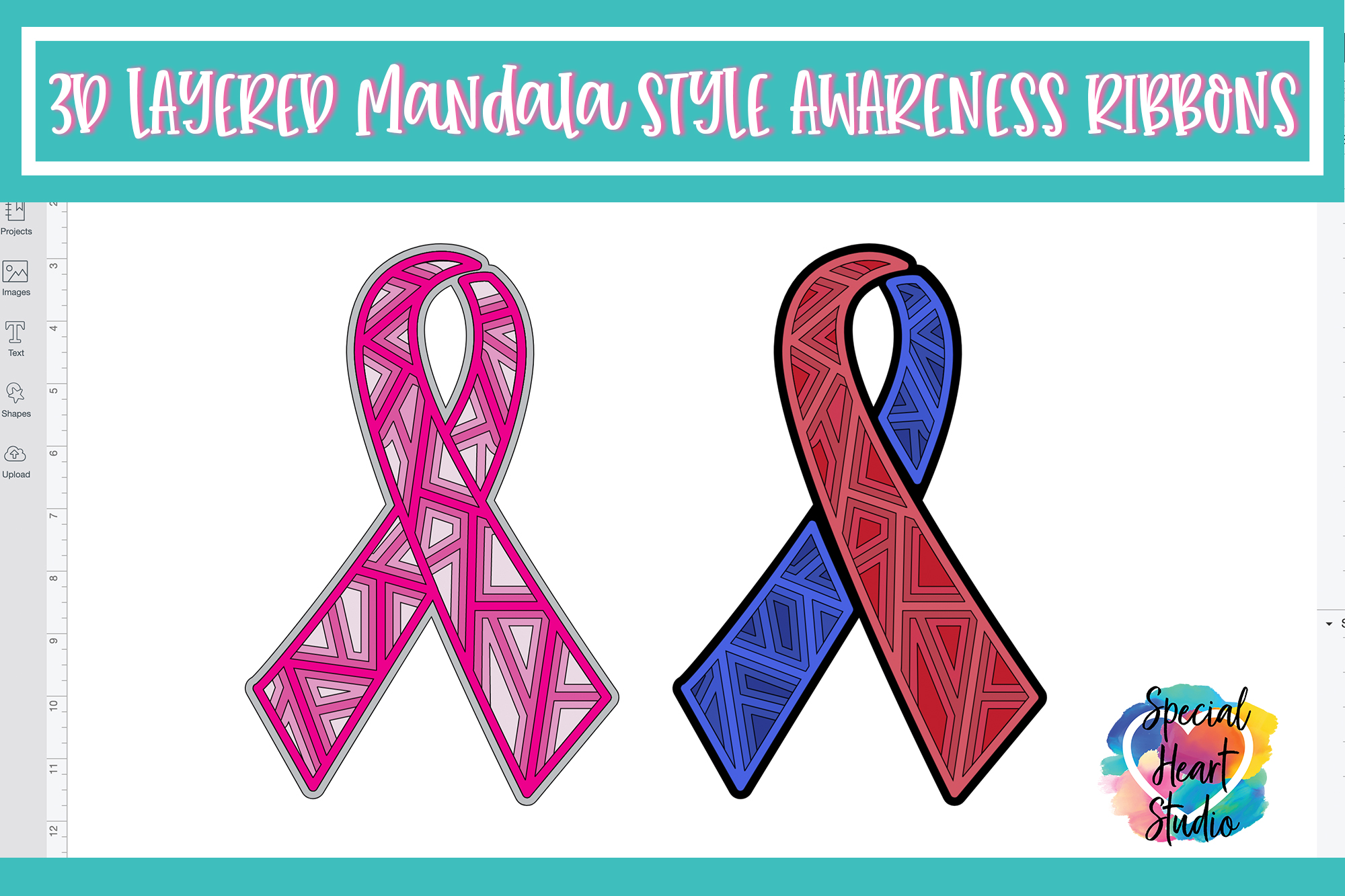 LAYERED AWARENESS RIBBON MANDALAS