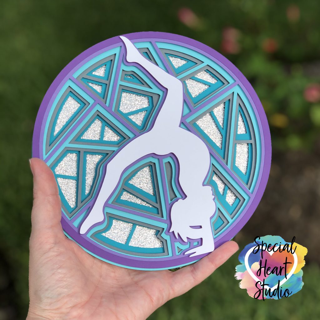 LAYERED GYMNASTICS MANDALA CUT FILE - SPECIAL HEART STUDIO