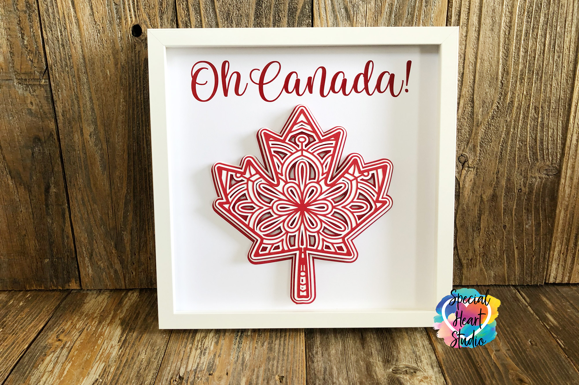 OH CANADA! LAYERED MAPLE LEAF MANDALA