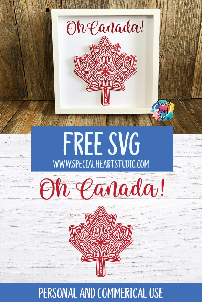 Download OH CANADA! LAYERED MAPLE LEAF MANDALA - SPECIAL HEART STUDIO