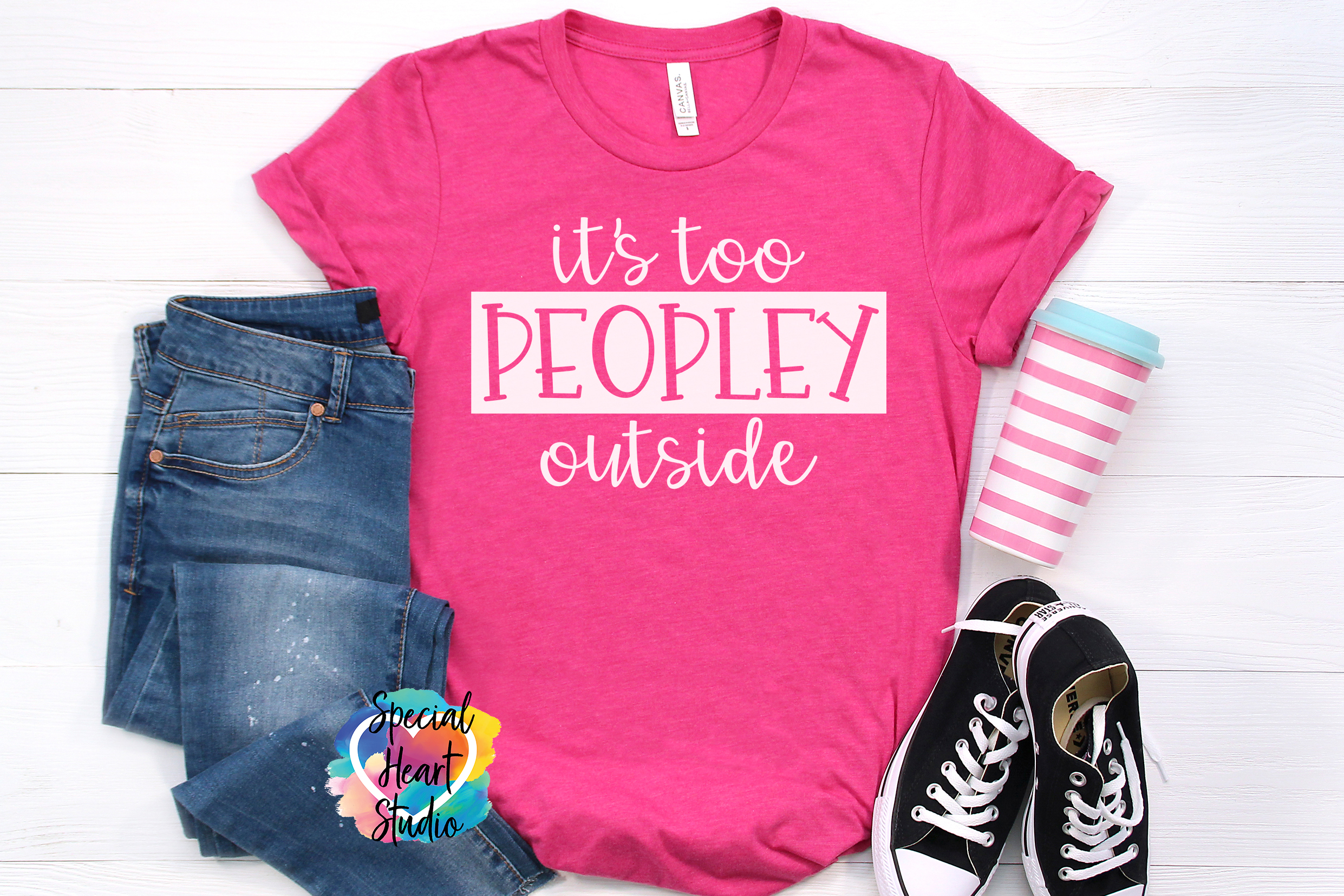 IT’S TOO PEOPLEY OUTSIDE – FREE CUT FILE
