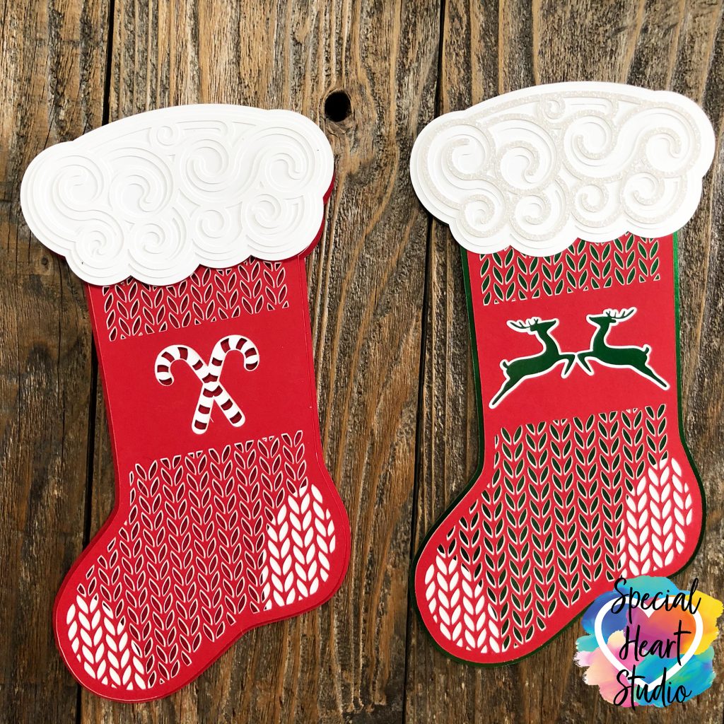 Download Layered Christmas Stockings Special Heart Studio