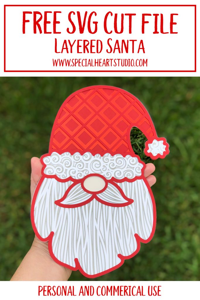 Free Layered Santa Cut File Special Heart Studio