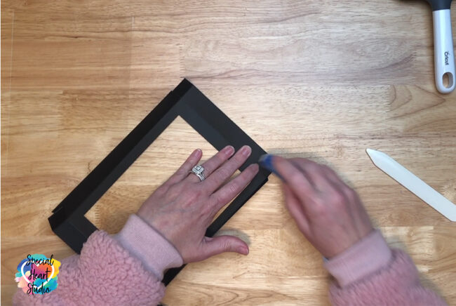How To Make A Cardstock Shadow Box Frame - Special Heart Studio