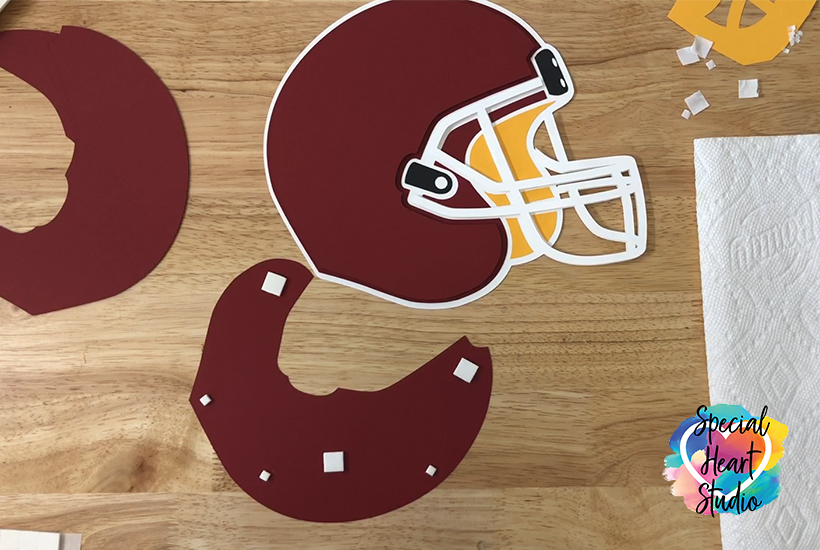 American Football Helmet Papercraft Mask 