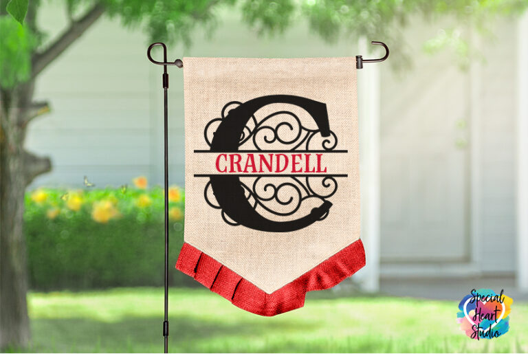 How To Use Your Cricut To Make A Personalized Garden Flag with FREE SVG