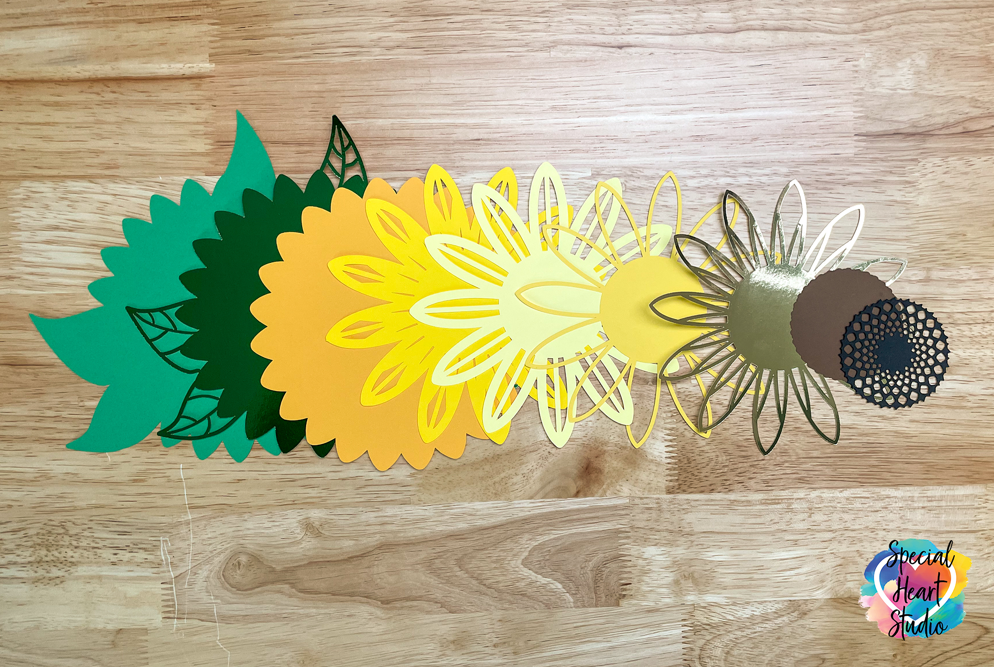 Download Layered Sunflower Mandala Special Heart Studio