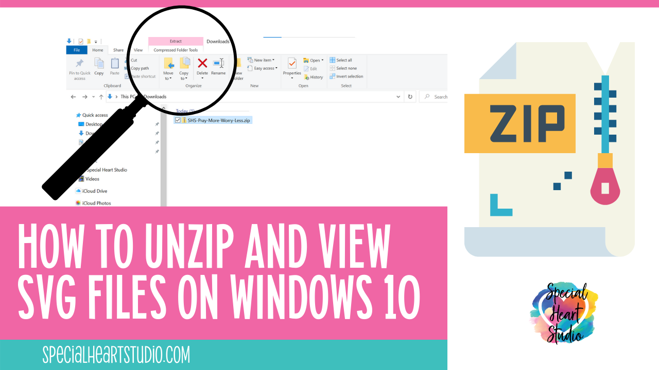 How To Unzip And View SVG Files in Windows 10