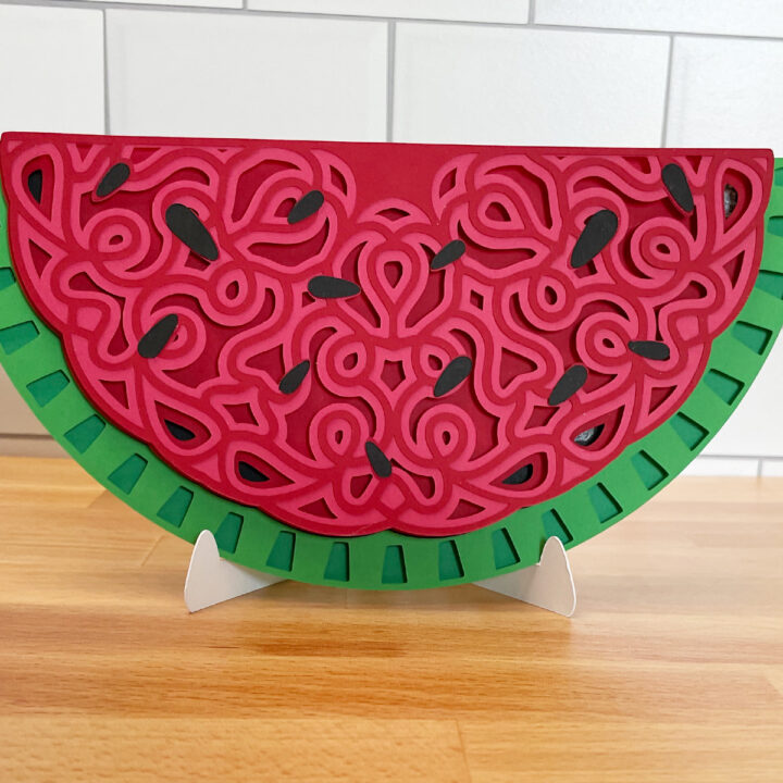 How To Cut and Assemble A Layered Watermelon Mandala