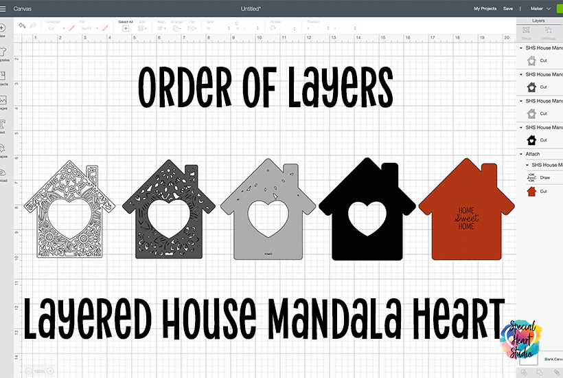 Download Layered House Floral Mandala Special Heart Studio