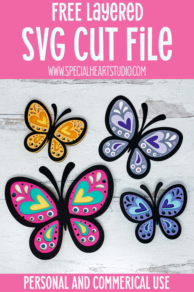 Download How To Make A Layered Butterfly With Cardstock Special Heart Studio