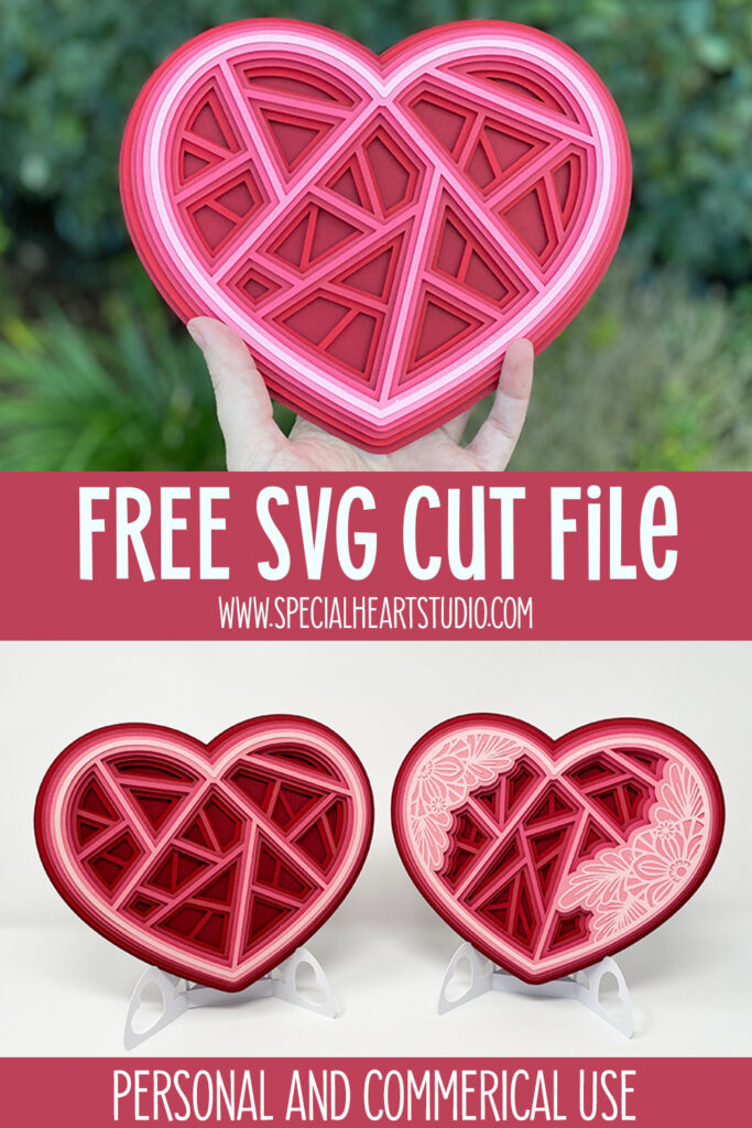 Free Layered Valentine's SVG Cut Files - Special Heart Studio