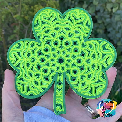 How To Make A Layered Shamrock Mandala With Print Then Cut ...